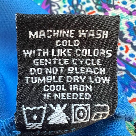 Y2K MSK Colorful Paisley Festival Hanky Hem Halter Fairycore Whimsy Dress Sz.12 - Picture 4 of 14